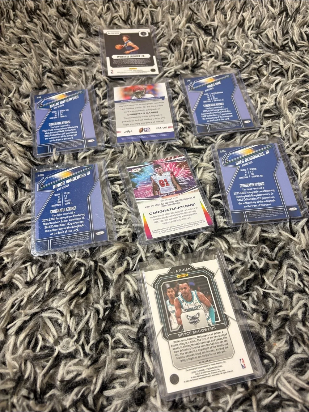 Assorted Sport Autographs Cards-Basketball/Football